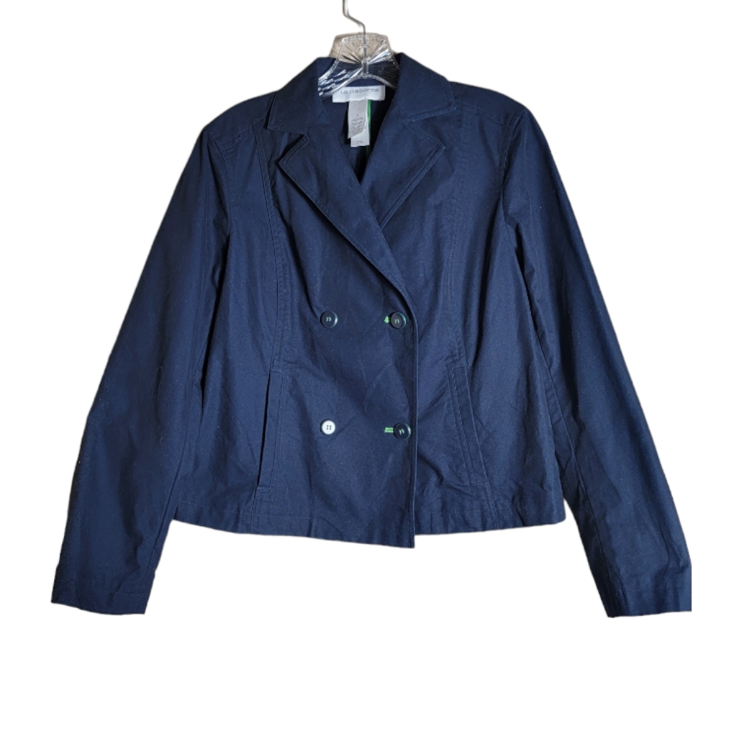 Liz Claiborne Double Breasted Blue Jacket Size 6